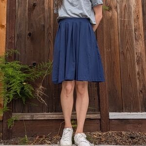 Cynthia Rowley Deep Blue Skater Skirt